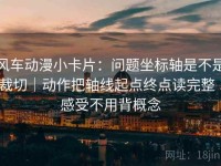 风车动漫小卡片：问题坐标轴是不是裁切｜动作把轴线起点终点读完整｜感受不用背概念